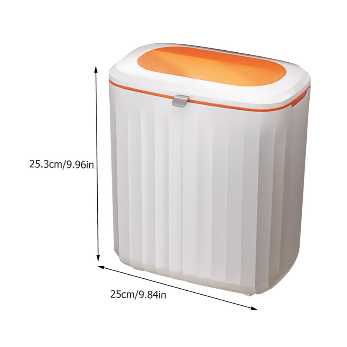 Wandmontierter Orange Küchenmülleimer Deckel mit L Kunststoff aus 8