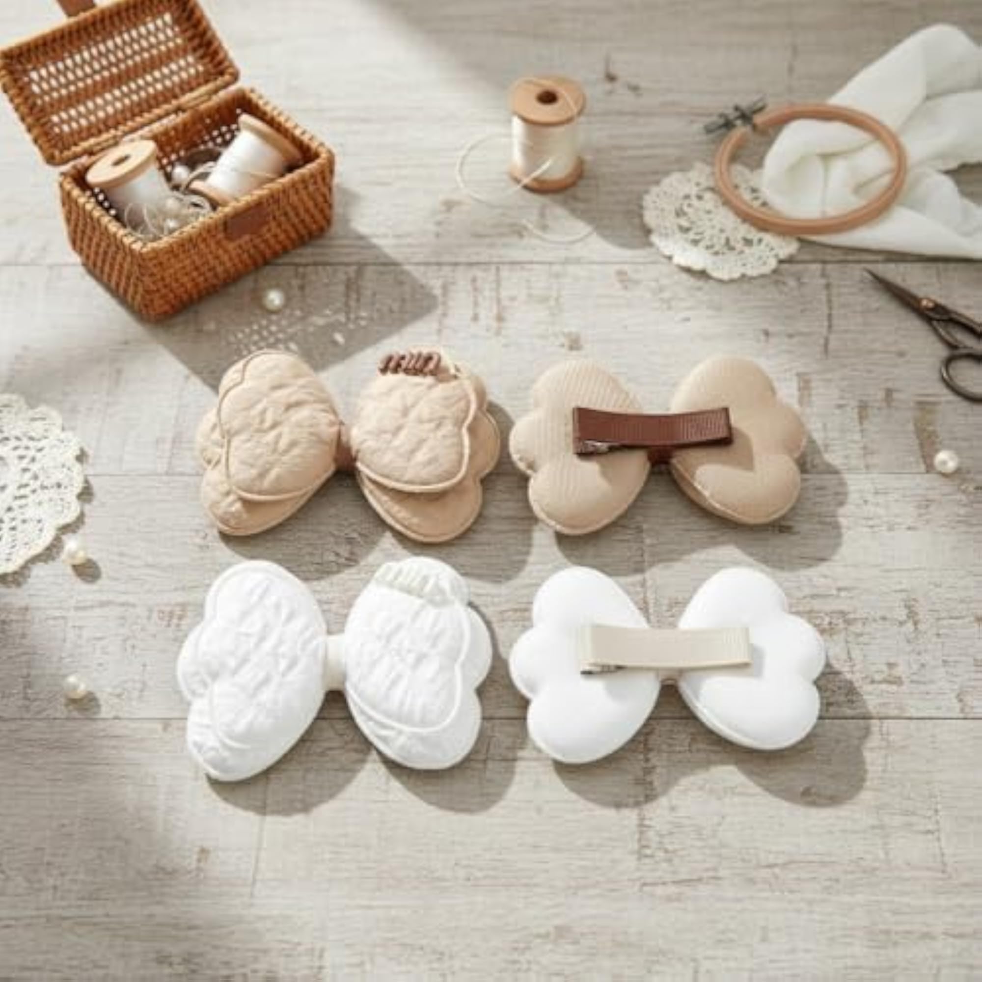 Baby Girl Hair Clips Set, Butterfly Bow Style