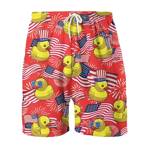 Men's Abstract Cat Vintage Hawaiian Shorts Funny Cat Lover Gift Swim Trunks for Men Swimwear