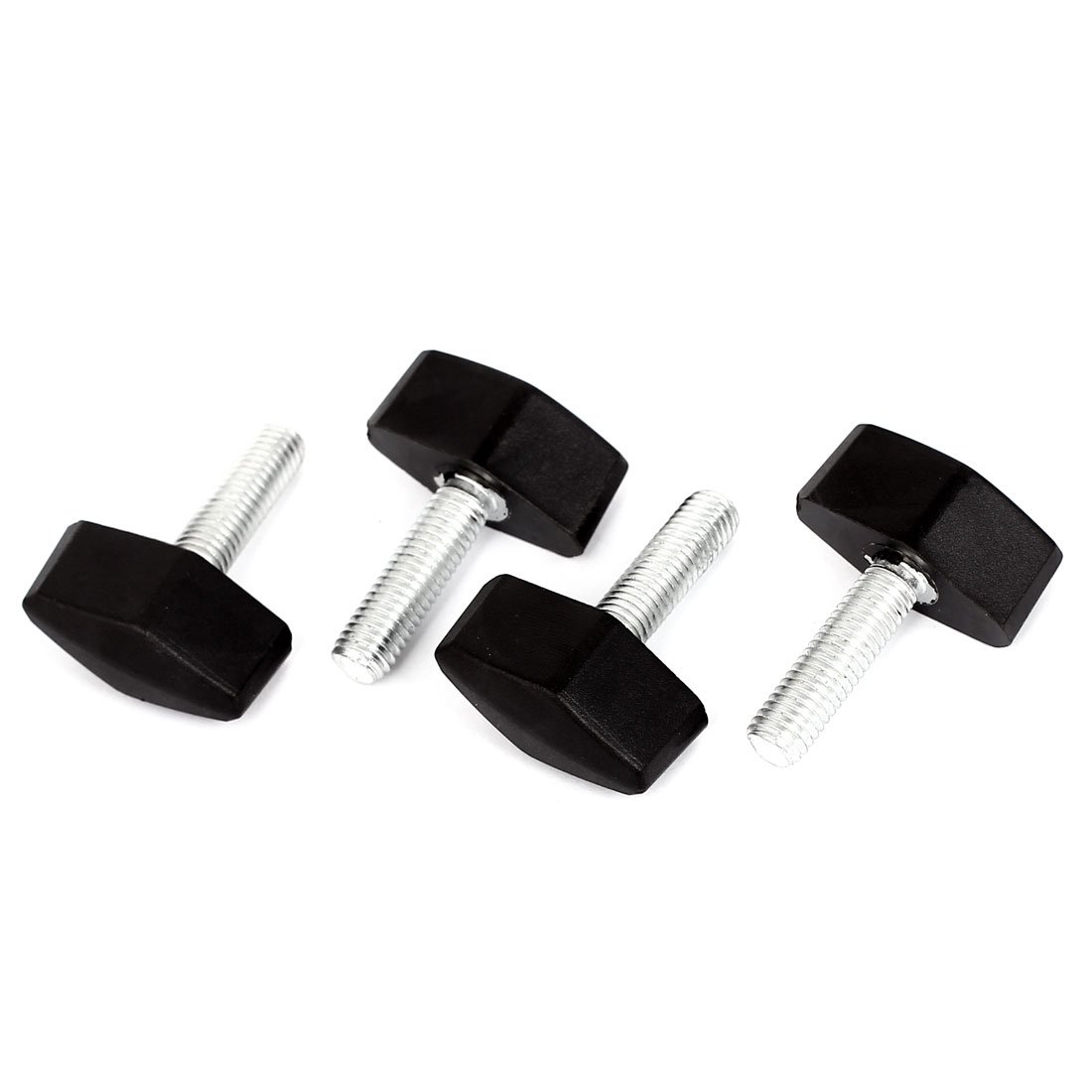 Sourcingmap Plastic Rotary T Clamping Handle Screw Knob Grip M8 Thread Dia 4pcs