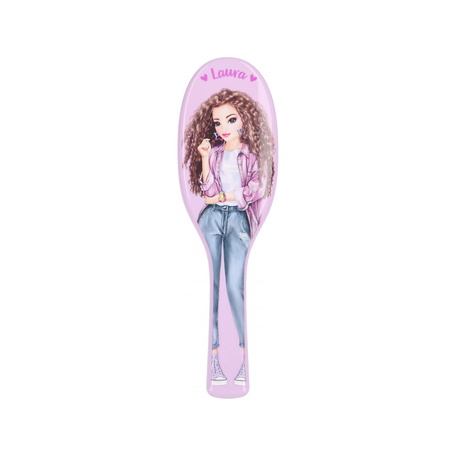 Depesche 4899-053 TOPModel - Cepillo de pelo clásico en color lila con cerdas modernas para desenredar, tamaño: 3,6 x 8,7 x 27 cm, color azul