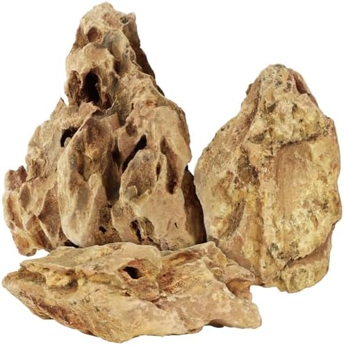 VOKOY 2.5lb Natural Dragon Stones, Aquarium Rocks Decoration Aqua...