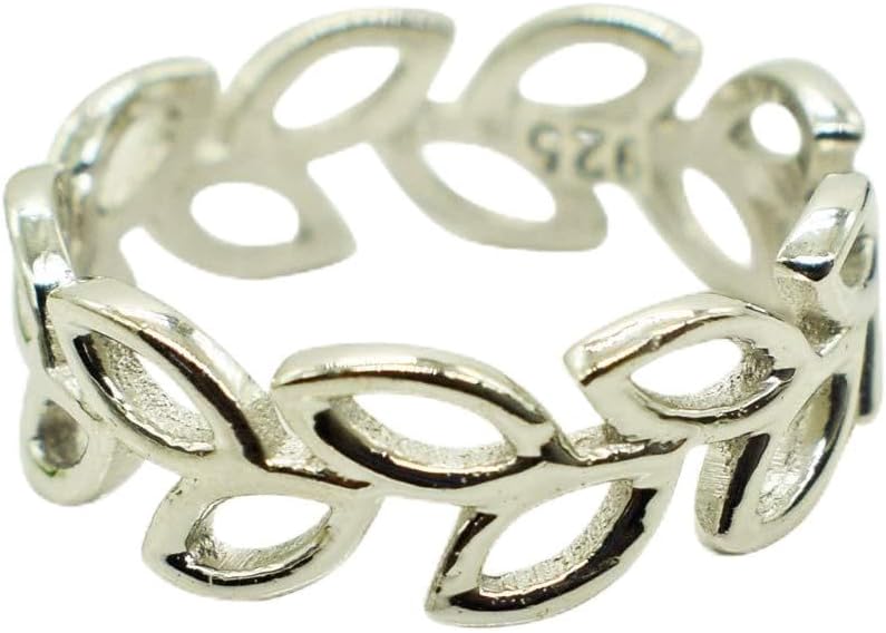 925 Sterling Silver Leaf Shape Design Partywear Style Simple Gorgeous Ring