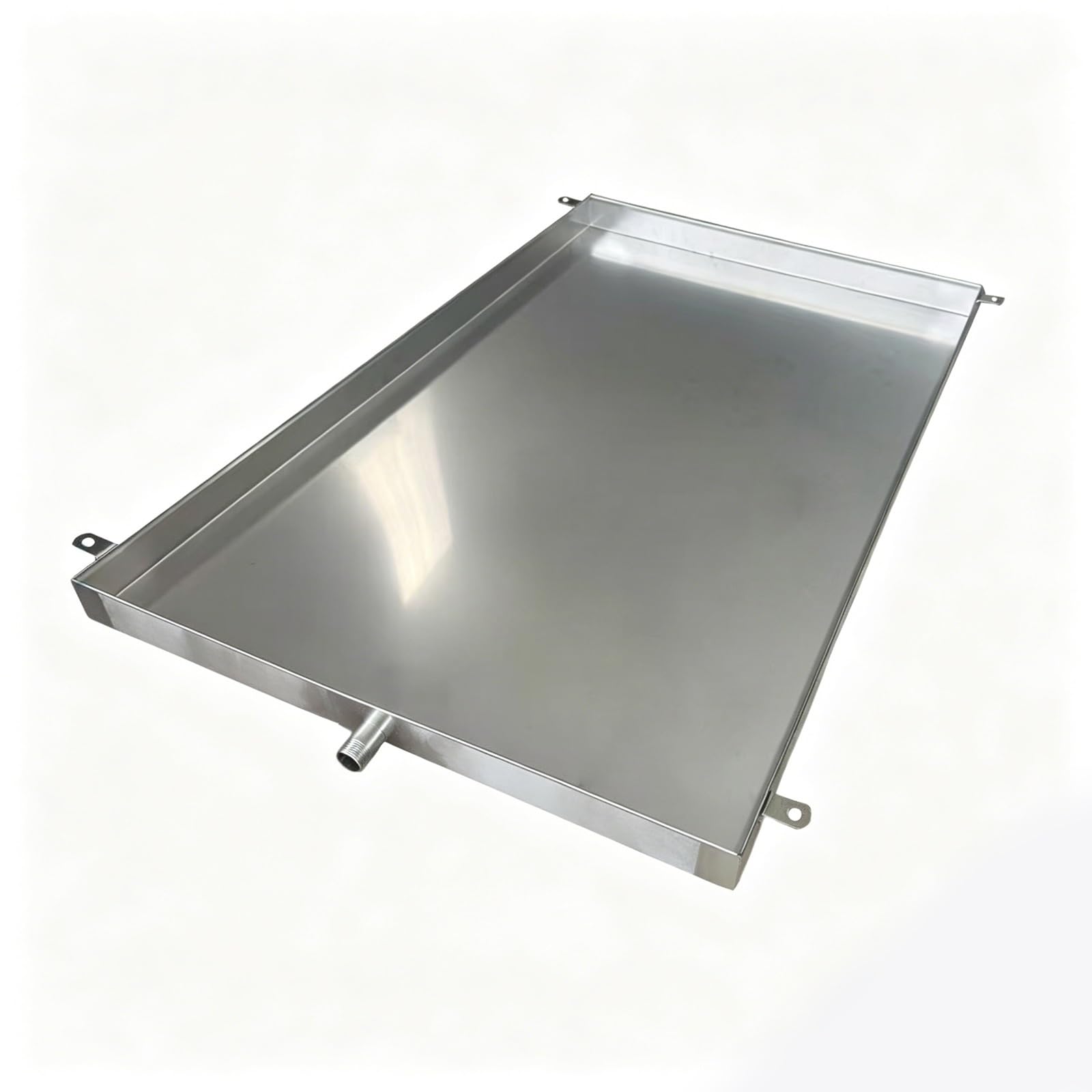 HOFUNTRE Stainless Steel Window AC Drip Pan, Stainless Steel Build, One-Piece Structure, Condensate Water Collection for Window AC, Outdoor(80x37x5cm/32x15x2in)