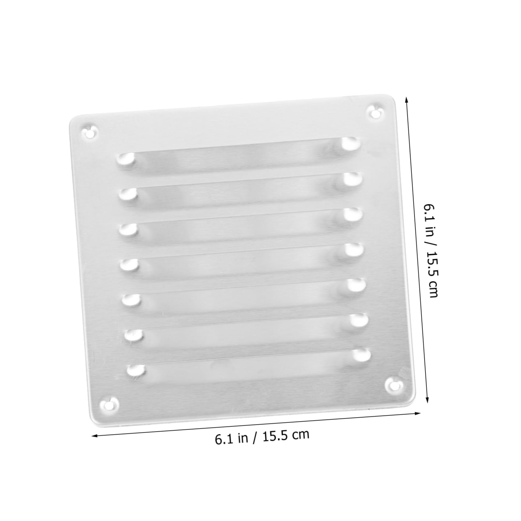 Cubierta y Fácil Instalación Cuadrada de Ventilación de Acero Inoxidable Protección contra Animales para Pared Exterior para Aire Acondicionado