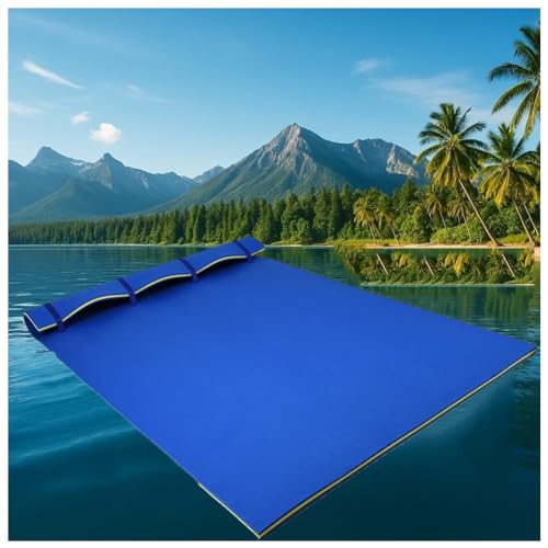 Tapis flottant pour l'eau résistant pour adultes avec sangles de rangement