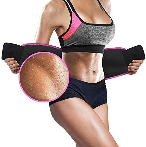 Waist Trimmer Belt for Women Waist Trainer Sauna Belt Tummy Toner Low Back and Lumbar Support with Sauna Suit Effect