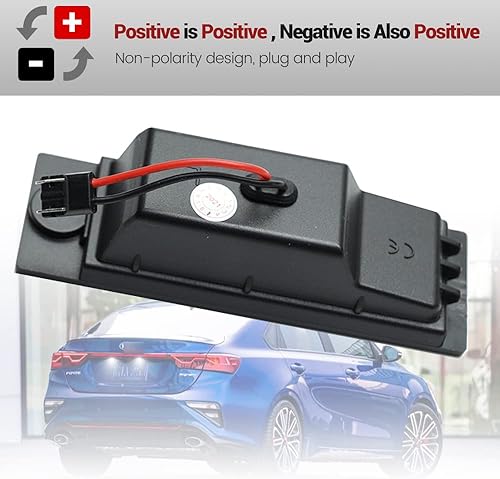 Miniatura 5 de NSLUMO Conjunto de luz LED de matrícula para Kia Forte Sedan 2019 2020 2021 2022 2023, repuesto OEM 6000K xenón blanco 18-SMD sin errores luces LED