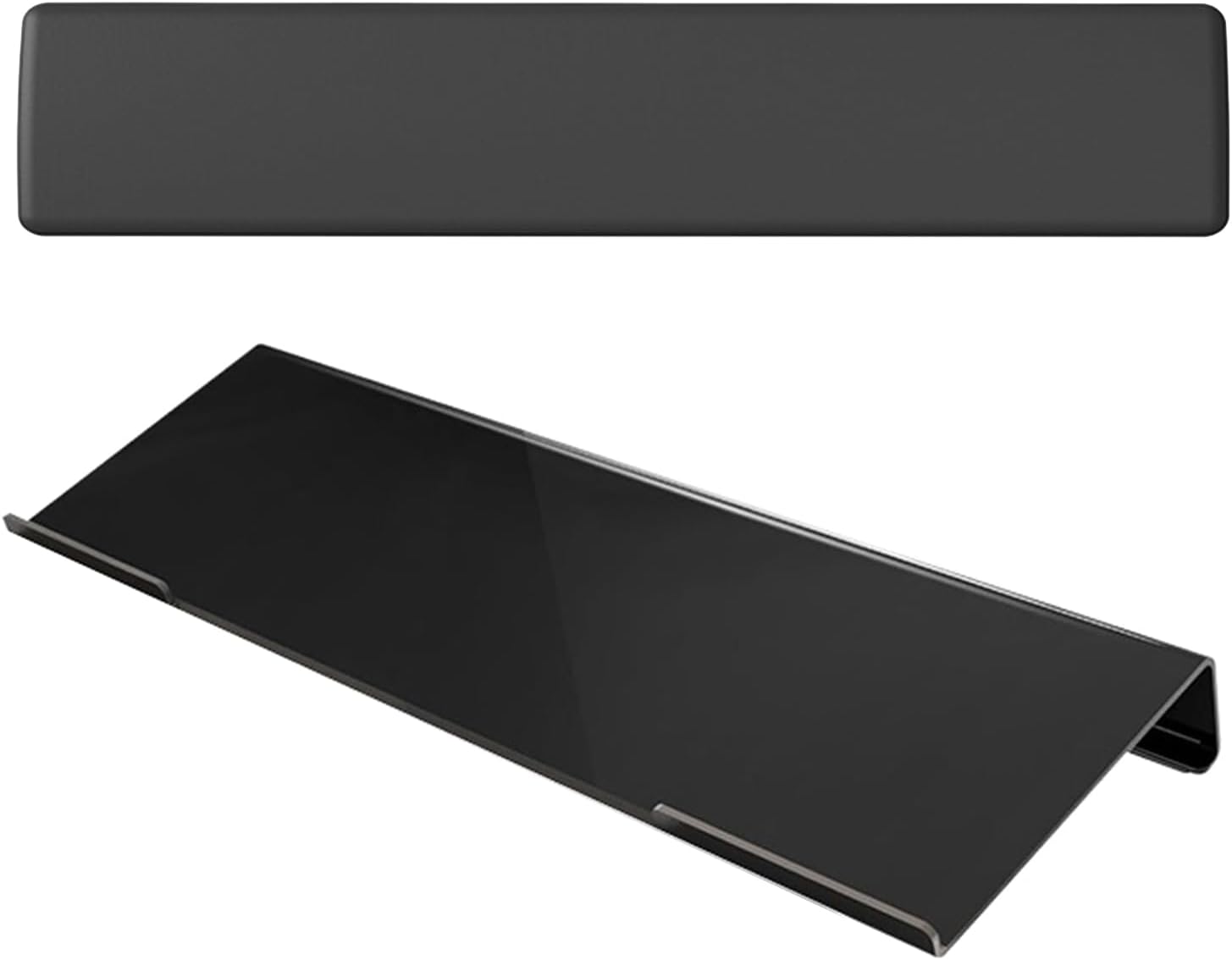 ordinarYone Ergonomic Shaped Acrylic Keyboard Stand with Wrist Pad For Comfortable Typing Angled And Wrist Relief In Gaming