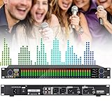 ✔【LARGE APPLICATION】: Ajustez le volume et le timbre de chaque bande de fréquence du signal audio pour rendre l'ensemble du son plus équilibré. L'égaliseur professionnel d'égalisation de spectre convient au chant sur scène, aux performances de groupe, aux studios d'enregistrement, aux studios de diffusion, à la production musicale, etc., ce qui est plus riche et plus facile.