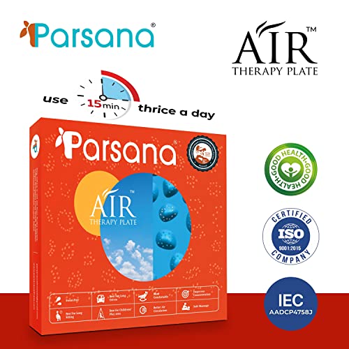 Image of Parsana Air Therapy Plate, Acupressure Tool, Clinically Tested, Acupressure Mat for Feet Massager, Helps with - Muscles /Joint Pain, Flexibility, Hormonal Balance, Blood Circulation & Overall Health Management, Reflexology Acupressure Set - Pack of 1