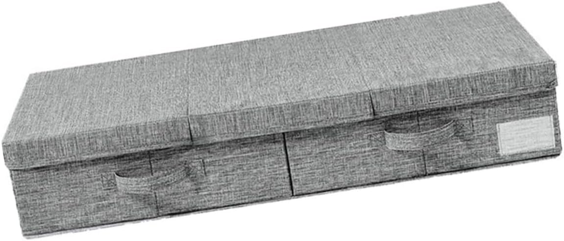 PRETYZOOM Multi-functional Under Bed Storage Box Foldable Clothes Organizer for Clothing and Blankets Sturdy Fabric Reinforced Handles Space Saving Storage Solution for Home