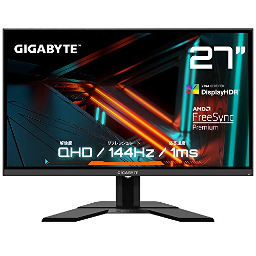 GIGABYTE(ギガバイト) GIGABYTE G27Q ゲーミングモニター ［27型 /ワイド /WQHD(2560×1440）］