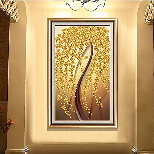Broderie diamant 5D pour salon kit grand format point de croix strass arbre d'argent