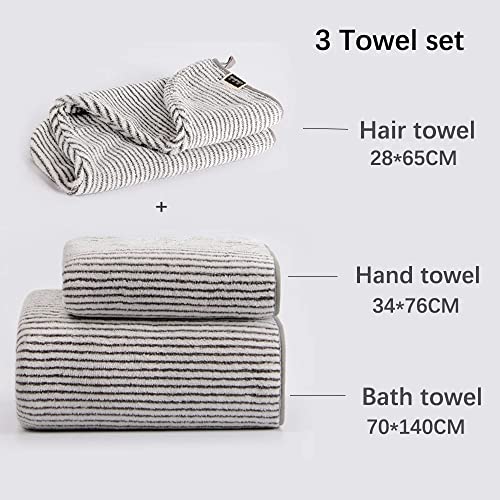 Toalla de baño de microfibra y set de toallas absorbentes de forro polar coral 6