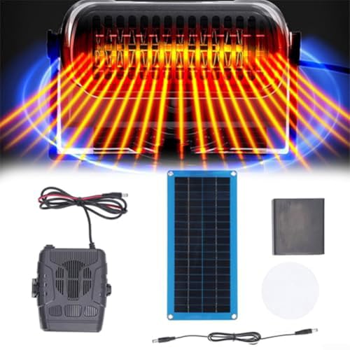 Consejos para Comprar Calentador Solar Walmart los más solicitados. 42 Calentador de panel solar individual de 30 W, calentador solar portátil para secar, calentar, casa de mascotas, calentador de panel solar de viento cálido para exteriores,...