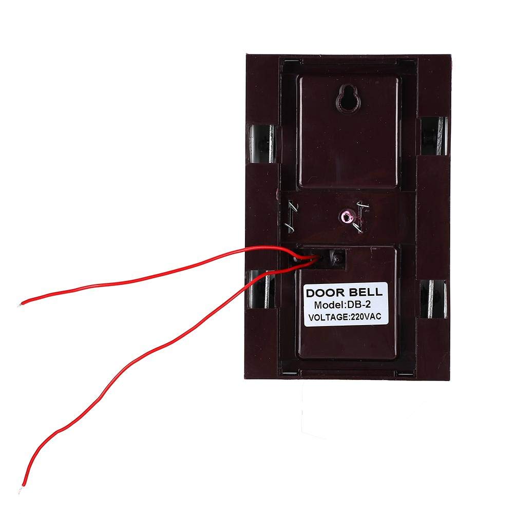Sonew Campanello Cablato, Campanello a Campana Meccanico Manuale Semplice Ding Dong Bell per Il di Controllo Degli Accessi Domestici(220V)