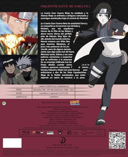 Naruto Shippuden Box 11 pack de episodios 268 a 295 formato DVD original 4