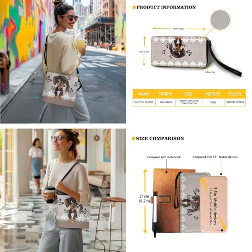 Image of Bucket Crossbody Bag Set for Women Lady, Leather Purse and Wallet Set Large Bucket Bag with Wallet