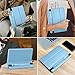 DTTO iPad Pencil Case for Apple Pencil, Pro & 1st/2nd Gen - PU Leather Sleeve with Detachable Elastic Band - Light Blue