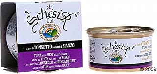 Patê Para Gatos Schesir Cat Atum e Frango c Arroz 85g
