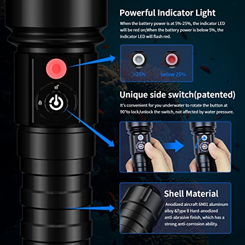 XTAR D26 U3 1100 torcia subacquea ad alta lumen