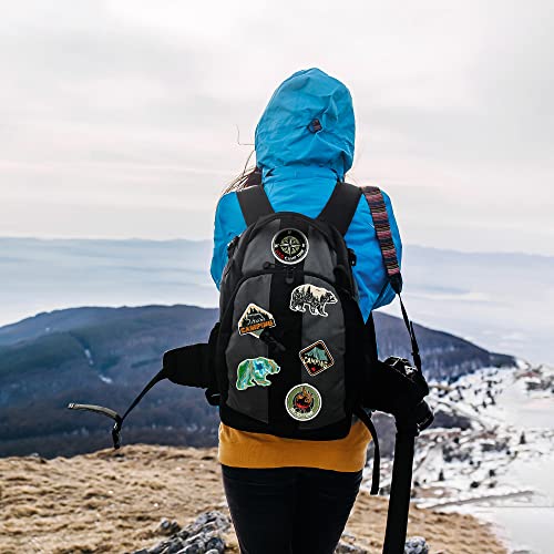 Kirako 12 Pcs Camping Iron On Patches For Clothing Outdoor Climbing Mountain Bear Sew On Applique Repair Embroidered Patch Diy Craft Accessories Gifts For Clothing Jacket Pants Dress Backpack Hat #TOP4