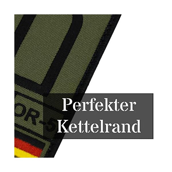 Café Viereck ® Stabsunteroffizier Bundeswehr Rank Patch mit Dienstgrad - Gestickt mit Klett – 9,8 cm x 5,6 cm – Bild 4