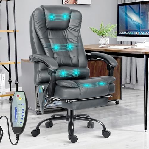 Vinsetto Massage Office Chair with Heated, Home Office Chair with