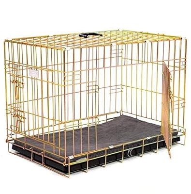 Lords & Labradors Deluxe Dog Crate in Gold (XXLarge 48", Gold)