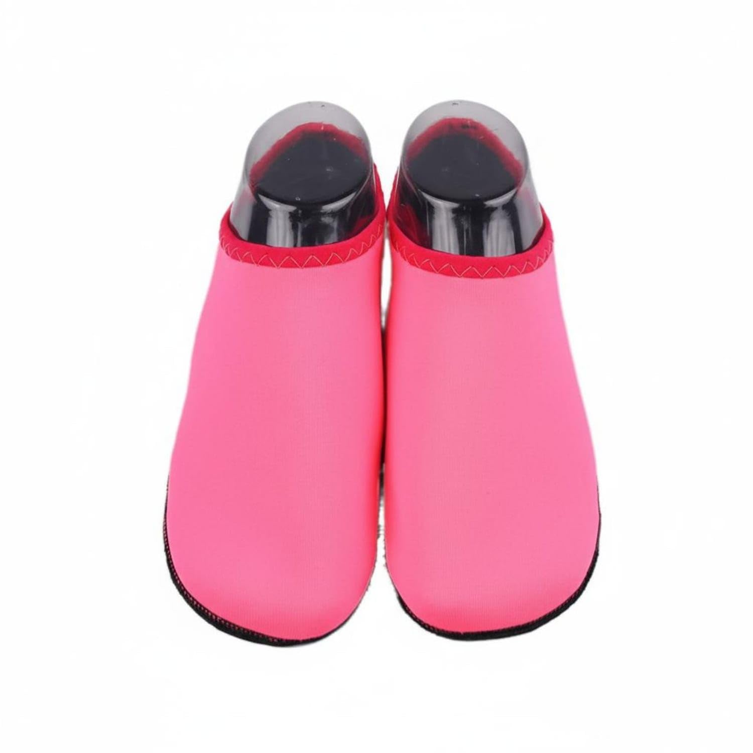 Breathable Snorkeling Shoes Wear-Resistant Slip-on Water Shoes Shielded Sole Quick-Dry Aqua Socks Lightweight for Swimming, Diving, River Trekking, Surfing, Rose Red, S-image-26