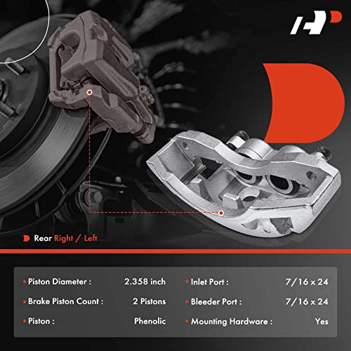 Image of A-Premium Disc Brake Caliper with Bracket Compatible with Chevy and GMC