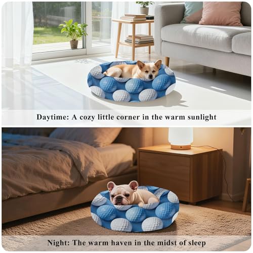 Lit antidérapant pour chat de taille moyenne avec jouet - 5