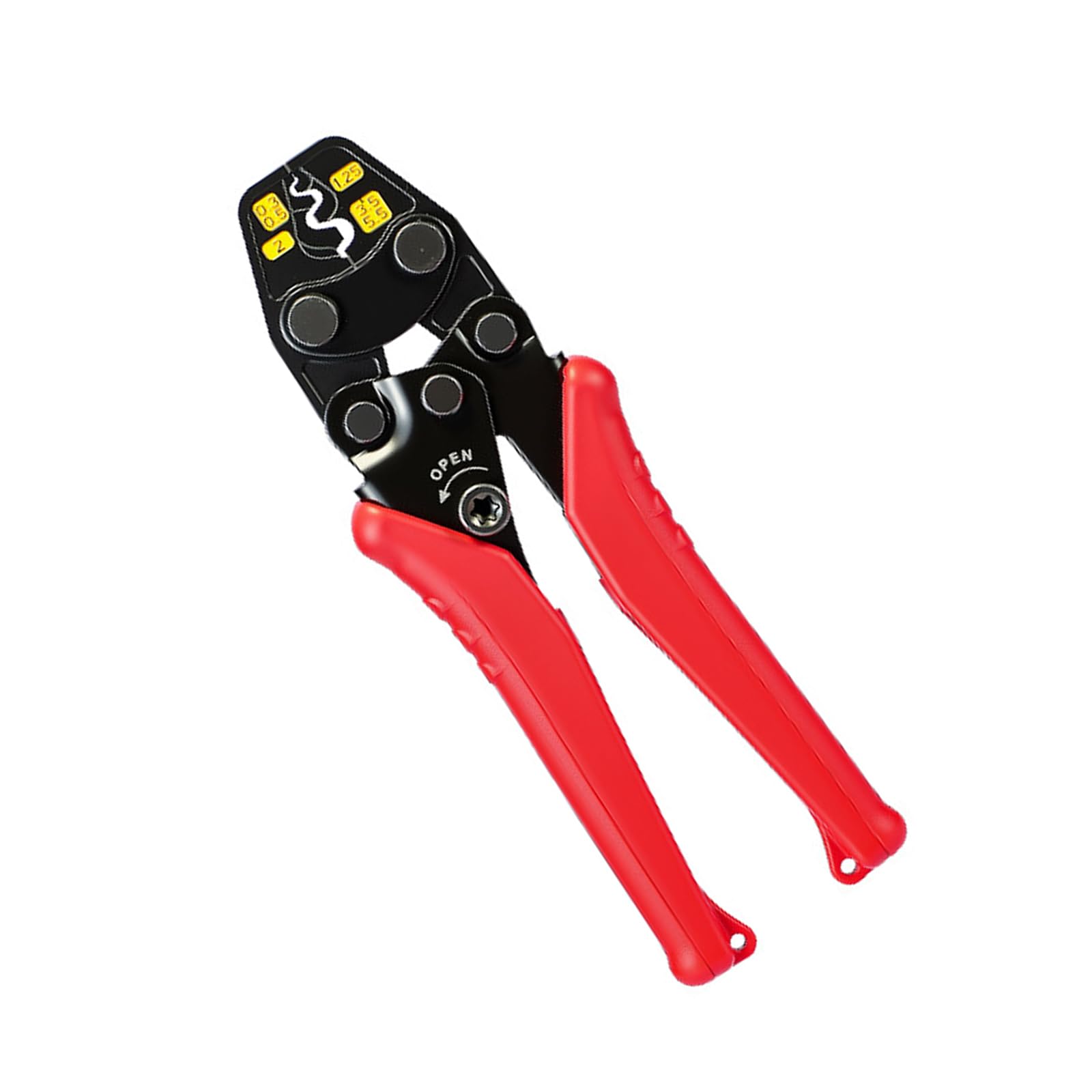 Professional Ratcheting Crimping Tool for Electrical Connection with High Carbon Steel Construction and Ergonomic Handle Home Appliance