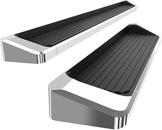 HD Ridez Running Board 6" Silver Compatible with Dodge Sprinter 2007-2009 Full Size Van & Mercedes-Benz Sprinter 10-25 3-Door(Exclude Passenger Van with Rear A/C and 2015 4X4) (Nerf Bar Side Steps)