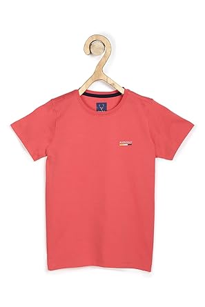 Allen Solly Junior Regular Boys Cotton Orange T-Shirt