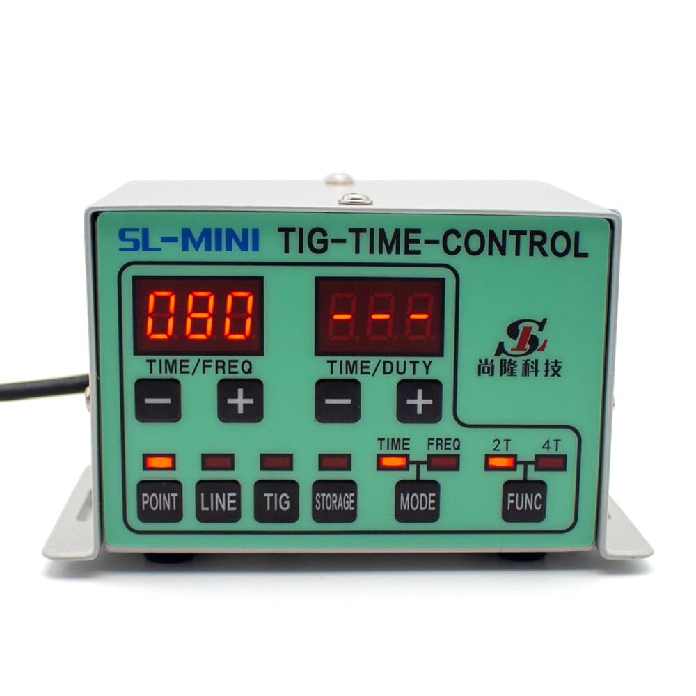 Toplionace Máquina de Soldadura TIG DIY a Máquina de Soldadura en Frío Mini Soldador de Punto de Acero Inoxidable Controlador de Pulso de Tiempo Soldador en Frío Modificado (con Pedal, SL-MINI)