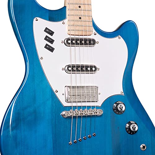 Guild Guitars Surfliner Solid Body Electric Guitar Catalina Blue - Classic Styling With Modern Features, Guild Rocker Pickup Switching System With Master Volume, Tone Control And 3 Switches #TOP3
