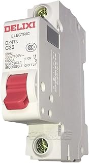 MeLphi Electrical Small air Circuit Breaker DZ47S unipolar 1P Home Stage Lighting Overload Micro Switch (Size : DZ47sC Type 1P32A)