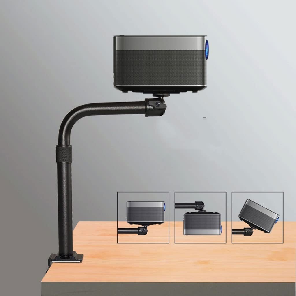 Supporto per proiettore Proiettore Stand Guideck Piegatura Tubo telescopico a 360 gradi a 360 gradi Bustalizzazione del gomito del desktop regolabile con supporto for il carico 11.0 2LB. Ufficio a cas