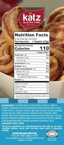 Katz Gluten Free Cinnamon Rugelach Mini Glazed Cinnamon Buns | Gluten Free, Dairy Free, Soy Free, Nut Free | Kosher (6 Pack of 8 Rugelach, 7 Ounce) - Thumbnail 2