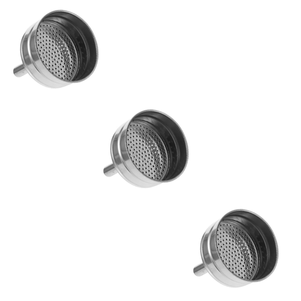 Amosfun 3 Piezas Embudo De Acero Inoxidable Filtro De Taza De Café Cono De Filtro De Café Embudo De De Té Verter Sobre El Filtro De Café Filtrar Filtro De Cafe Plateado Silver