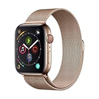 Apple Watch Series 4 (GPS + Cellulare) Cassa 44 mm in Acciaio Inossidabile Color Oro e Loop in...
