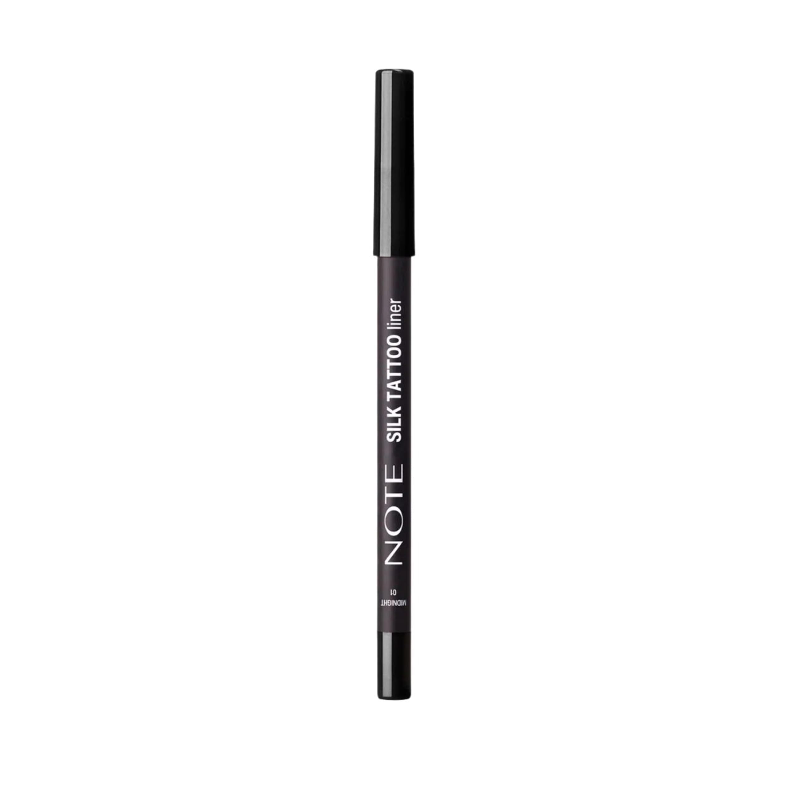 Note Cosmetics Silk Tattoo Liner Suya Dayanıklı İpeksi Jel Göz Kalemi - 01 Midnight