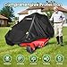 Lawn Mower Cover, Heavy 900D Oxford Fabric -Universal Fit Lawn Tractor Covers Waterproof, Anti-UV, Windproof, Dustproof, Suitable for Lawn Mower Storage (Black - Zero Turn Mower)