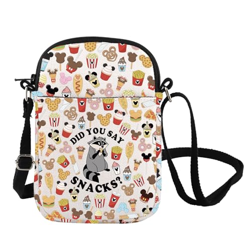 FOTAP Meeko Raccoon Inspire Crossbody Bag WDW Travel Shoulder Bag Magic Kingdom Gift Raccoon Lover Gift, Snacks Cb UK, INCHES
