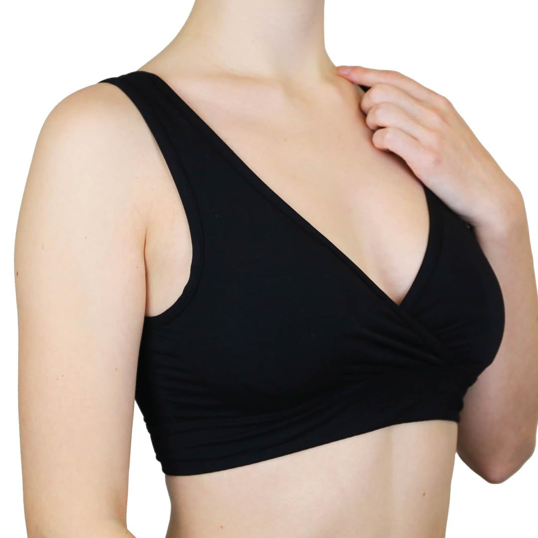 MYLILY Reggiseno Allattamento | Reggiseno Donna Comoda | con assorbenti per L'Allattamento Lavabili e riutilizzabili | Reggiseni Allattamento Comodi | Vestiti Allattamento Donna