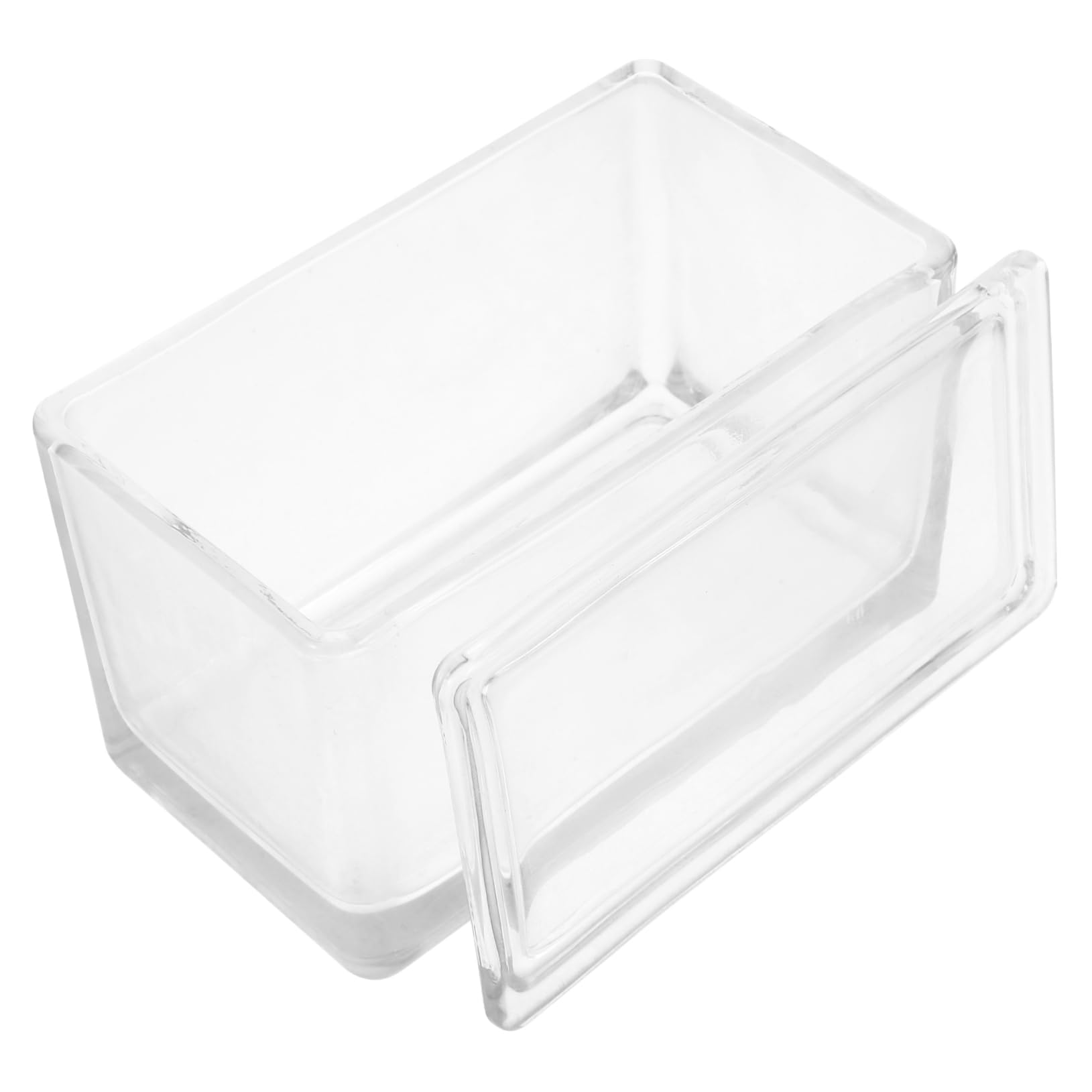 TOPBATHY Tanque De Tinción De Vidrio Para Portaobjetos Transparente y Resistente Para Uso Laboratorio y Proyectos Científicos Diseño Adaptable Vertical y Horizontal Soporte Cuadrado Para