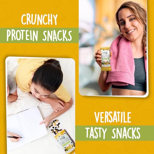 BeanVIVO Plant Based Protein Snacks - Dill Pickle Flavor with Dried Edamame, Roasted Cashew and Chickpeas - Non-GMO Crunchy Salad Toppers - High-Protein and Rich in Fiber - 8Pack (1.05 oz Each Pouch) - Image 6
