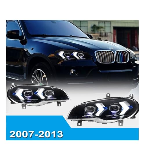 Faros LED BMW X5 E70 con proyector Angel Eye y luces de circulación diurna 3